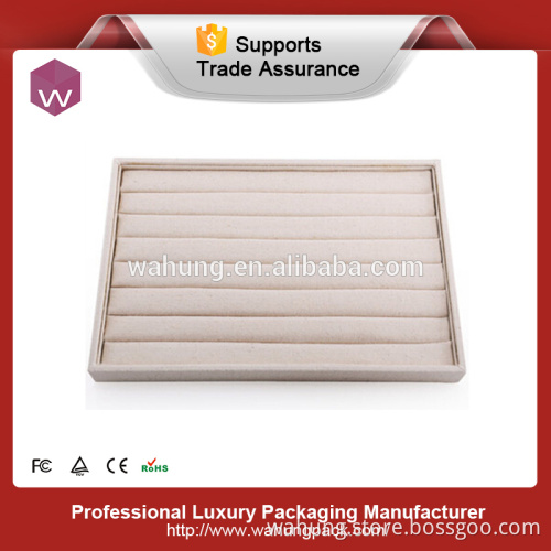 luxury wooden velvet jewelry tray jewelry display ring tray